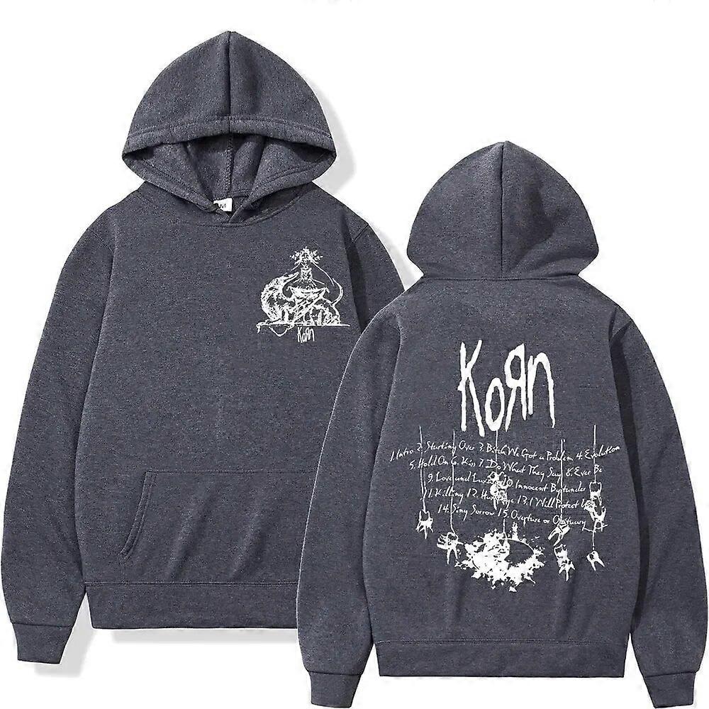Punk Rock Band Korn Follow The Leader Album Pullover Hoodie Men