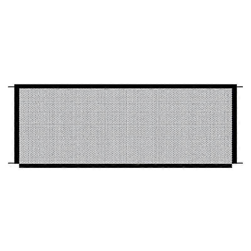 狗障碍物，魔术门可折叠狗门卫门和楼梯护栏（1pcs，黑色）Th