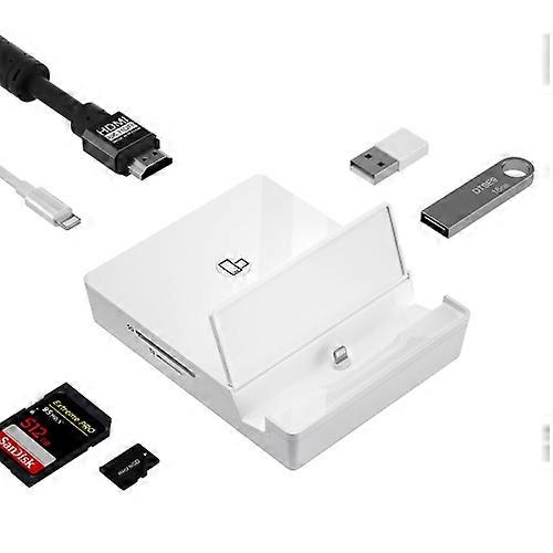 THT-020-1 Multi-functional HD Display Screen Converter with Charging Base