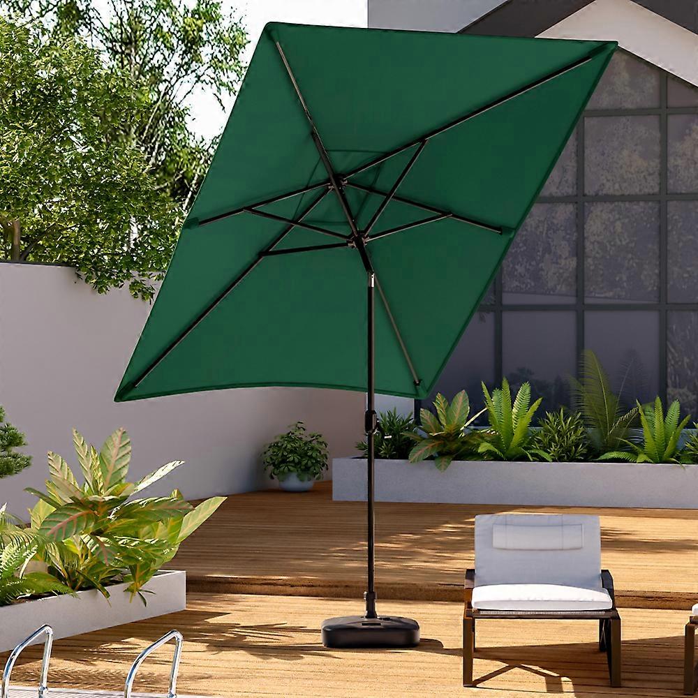 2x3M Tilting Garden Umbrella with Square Base