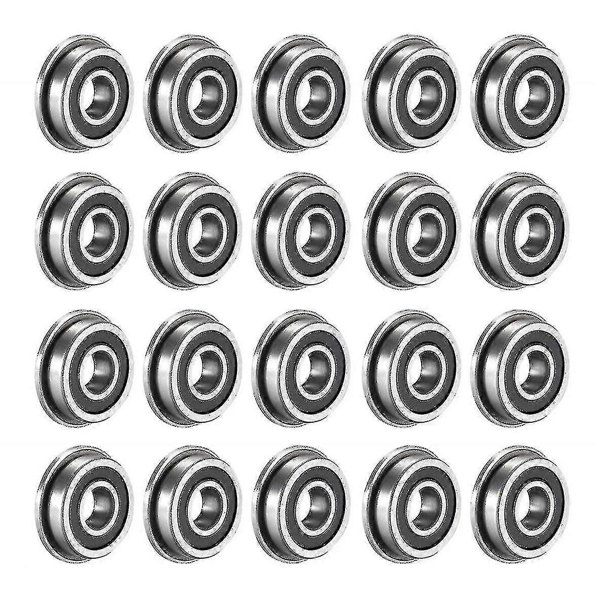 20pcs F695-2rs που αντέχει 5x13x4mm φλαντζωτός μικροσκοπικός βαθύς ένσφαιρος τριβέας F695rs αυλακιού συμβατός με το Β