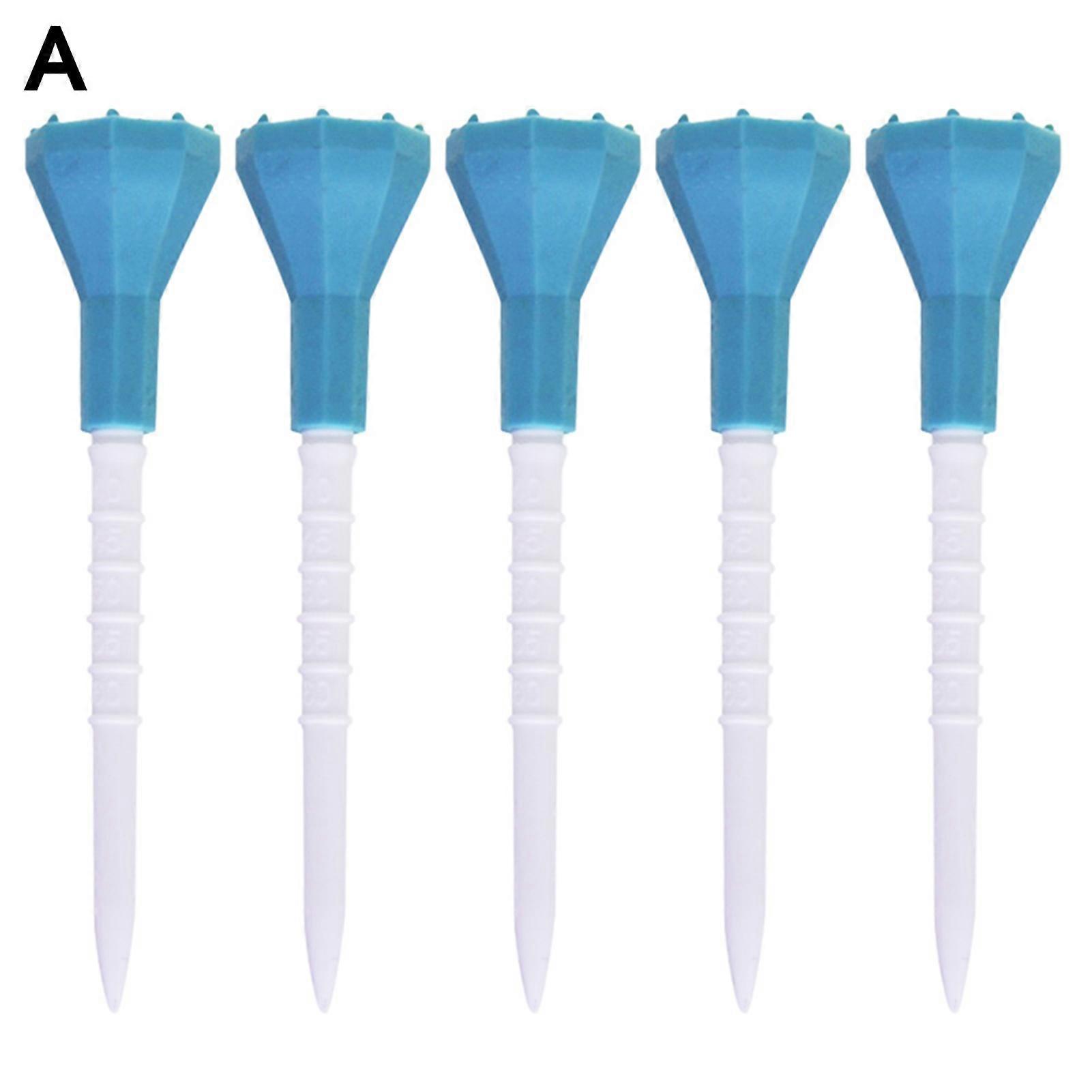 5Pcs 87mm Professional Golf Ball Holder Low Resistance Precise Serve Compact Golf Training Tees for Grassland
