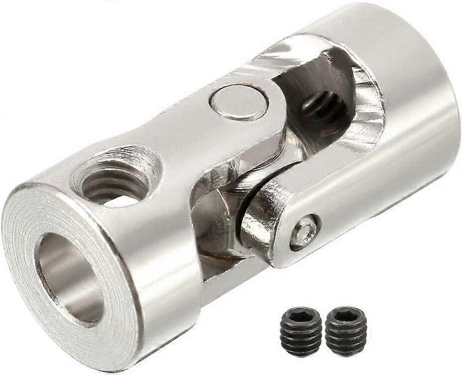 2pcs 8*8mm U 型接头转向轴船车万向节 DIY 配件银色