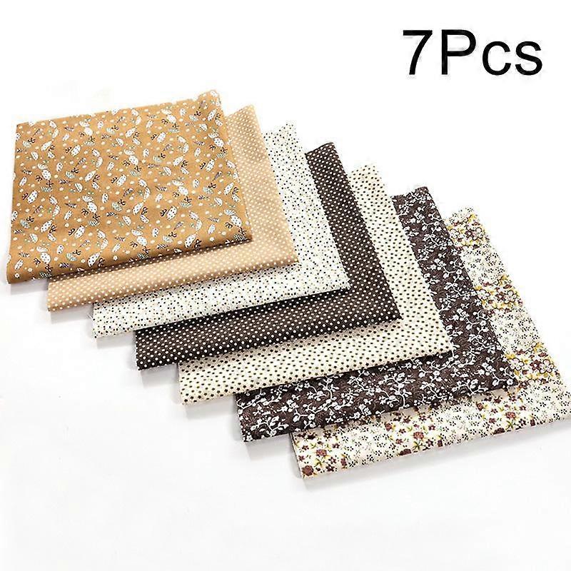 7pcs Flower Pattern Patchwork Fabric Printed Cotton Fabric Pure Cotton Floral Patchwork