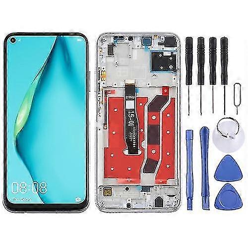 Huawei P40 Lite Lcd Screen And Digitizer Complete Assembly (with Frame) (silver)