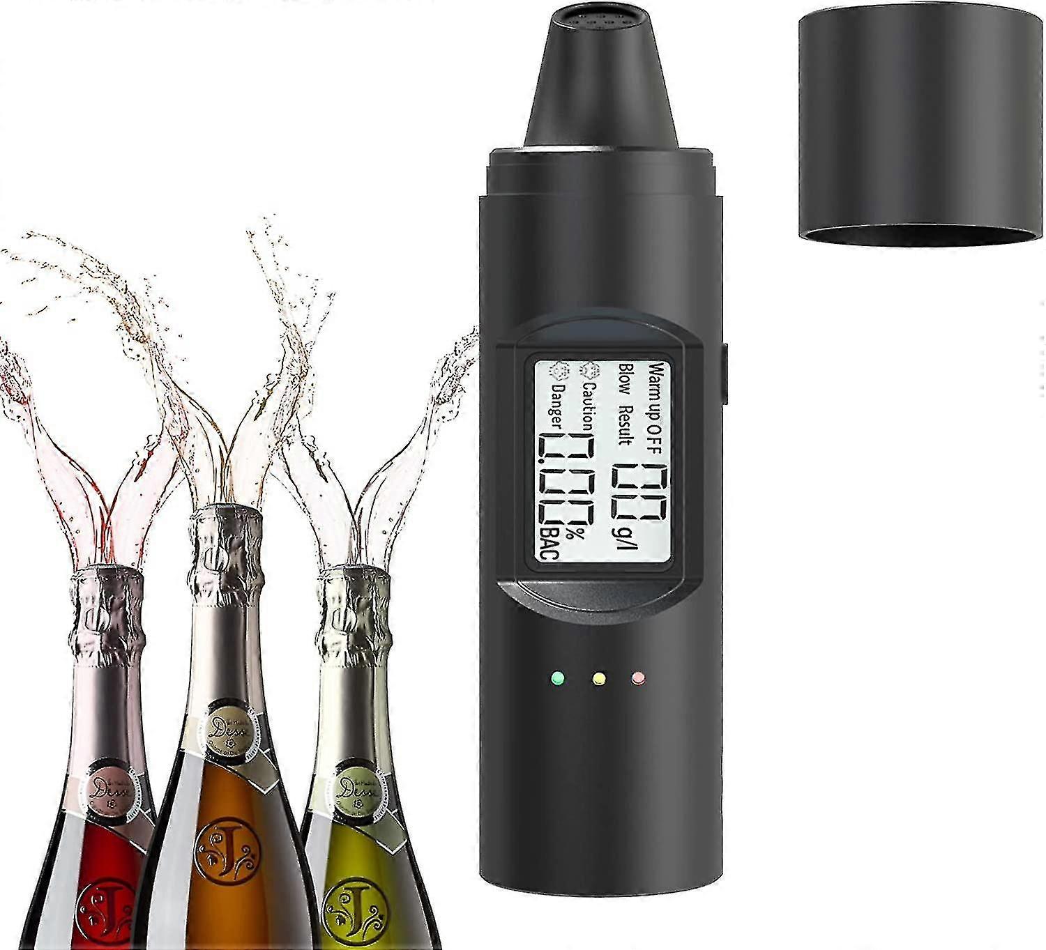 Breath Portable Alcohol Tester Charging Tester High-precision Lcd Display Semiconductor Sensor Sound Alarm