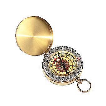 Mini Vintage Pocket Watch Flip Compass With Cover Outdoor