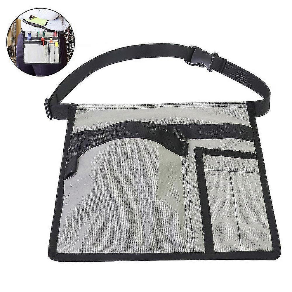 5pocket Single Side Tool Adjustable Belt Pouch/work Apron Canvas