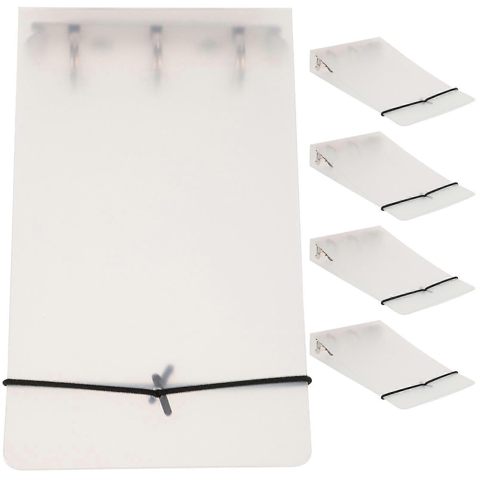 5pcs Documents Cover Notebook Shell Notebook Binder School Notebook Shell Clear Binder For Office Use