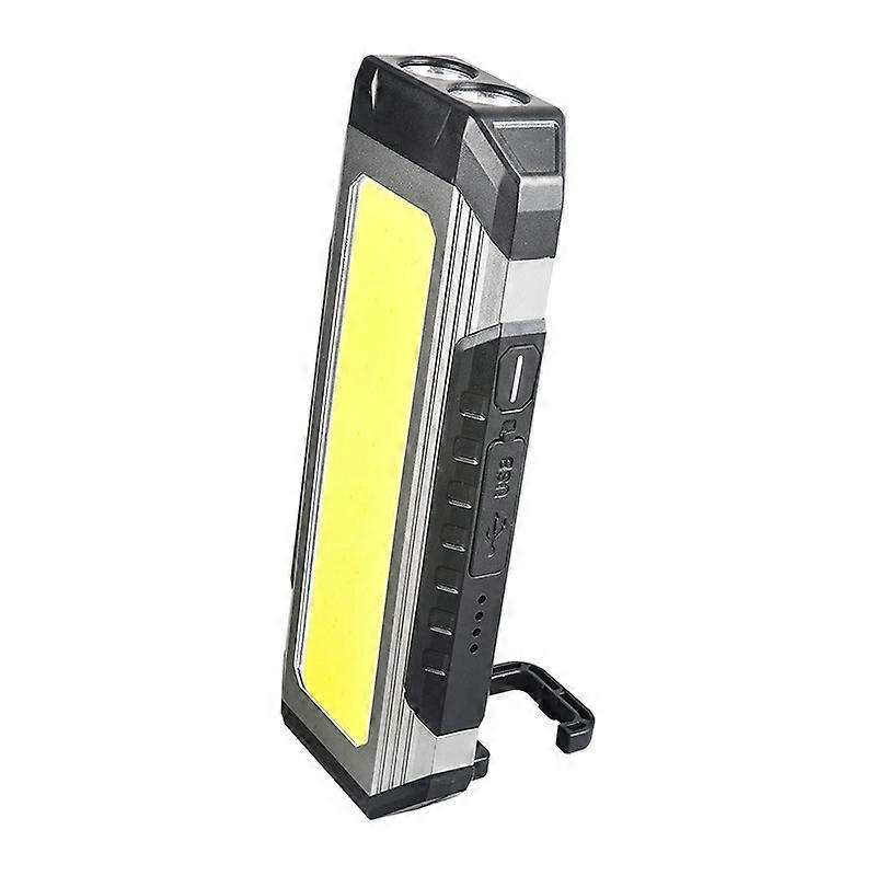 1000Lm COB XPE 98LED Emergency Floodlight Pocket Flashlight 2400mA Type C Work Light Magent Garage Inspection Lamp 180 Lantern
