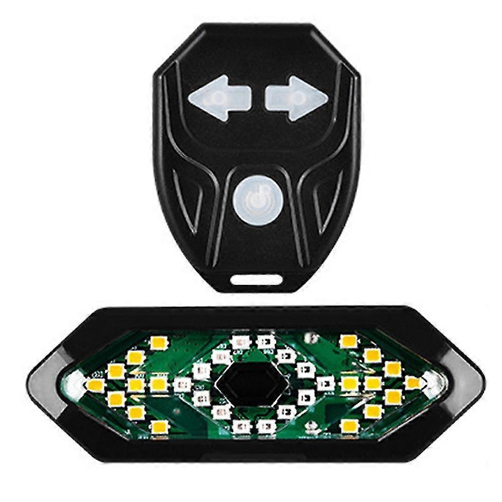 Smart Bike Turn Signal USB Rechargeable Bicycle Taillight Rear Light Wireless Remote Control LED War