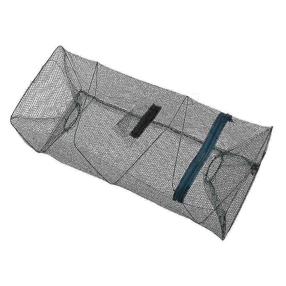 Folded Fishing Net Trap Portable Zipper Bait For Shrimp