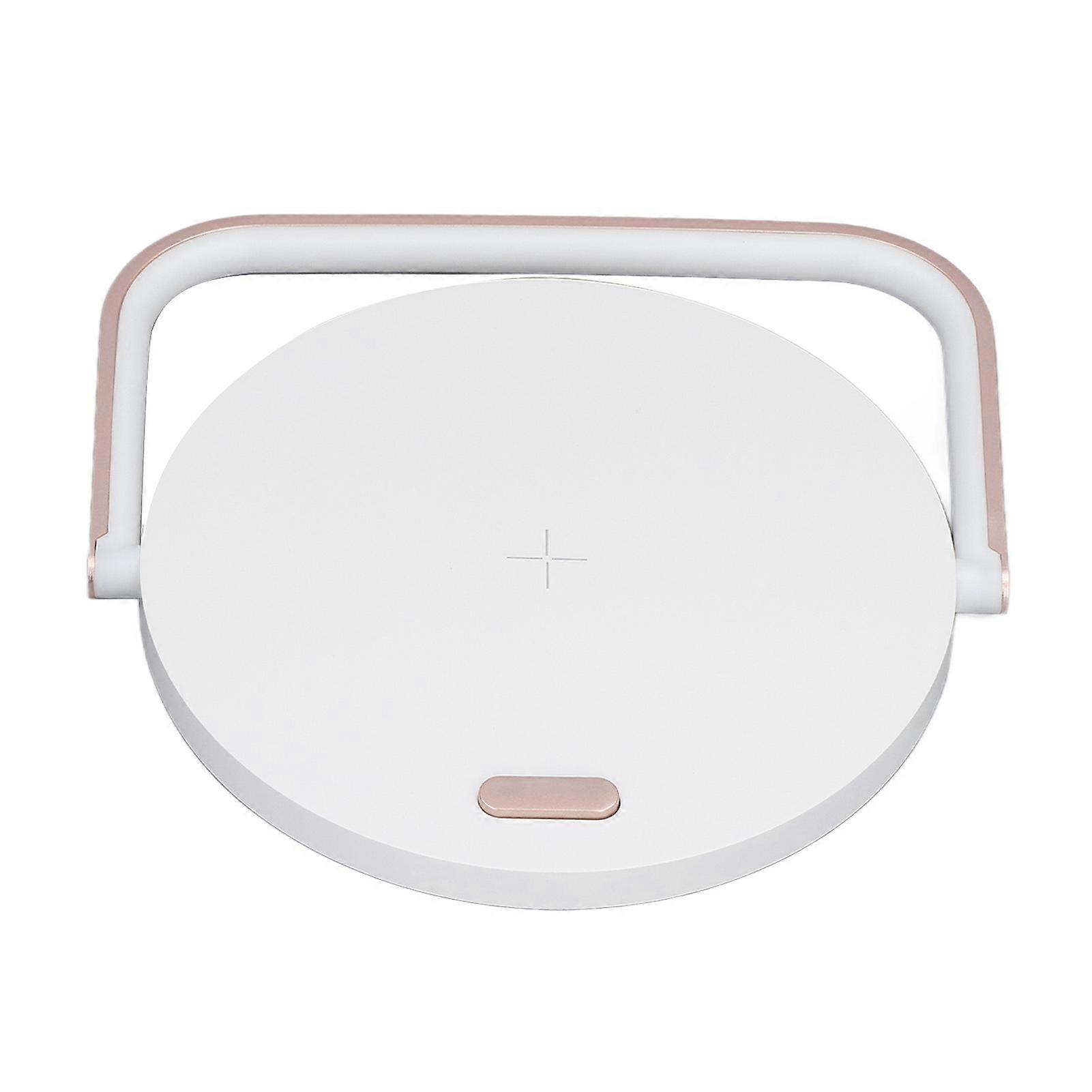 Round LED Ambient Light Wireless Charging Touch Control Night Lamp with Stand Adjustable Angle