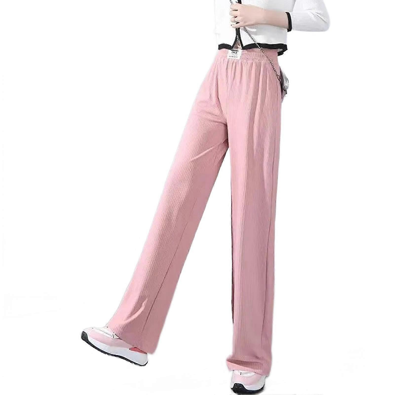 Women's Extremes Cooling Loose Pants,Elasticity Waist Polyester Trousers