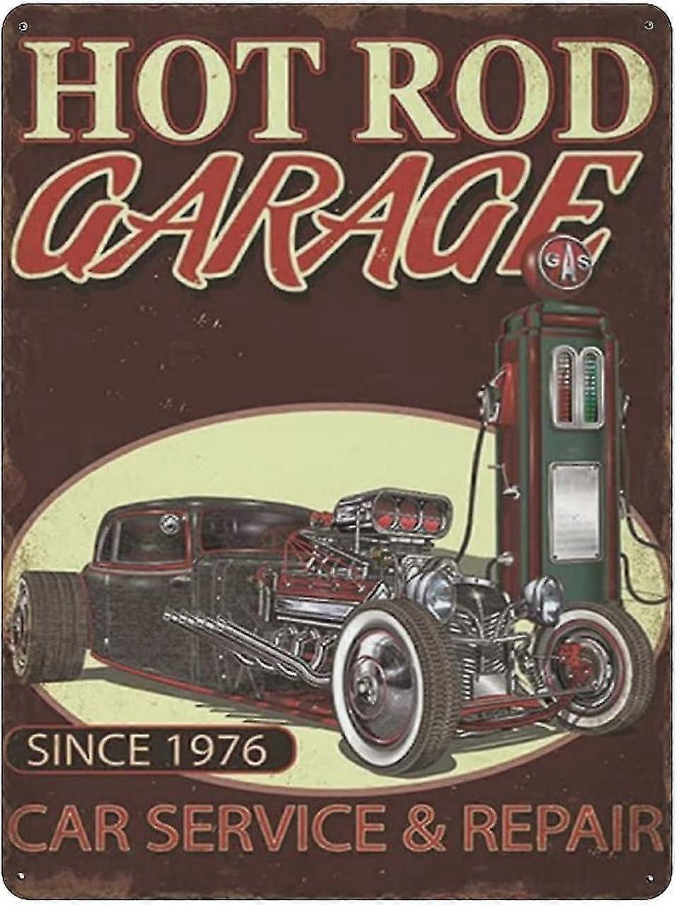 Placa de Metal Hot Rod Garage Vintage Lata Poster Placa de Metal 8x12 Polegadas OU 12x16 Polegadas Modo 1930
