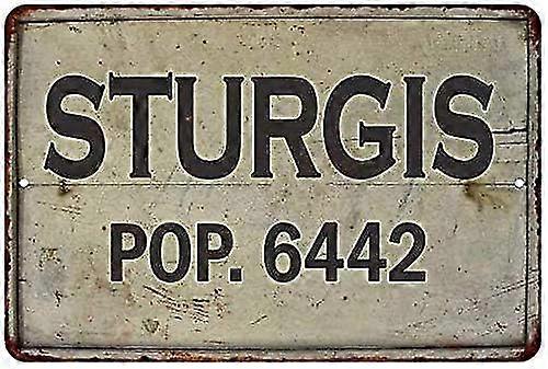 Rusty Sturgis Vintage Look Chic 8x12 polegadas OU 12x16 polegadas High Gloss Metal Mode 5543