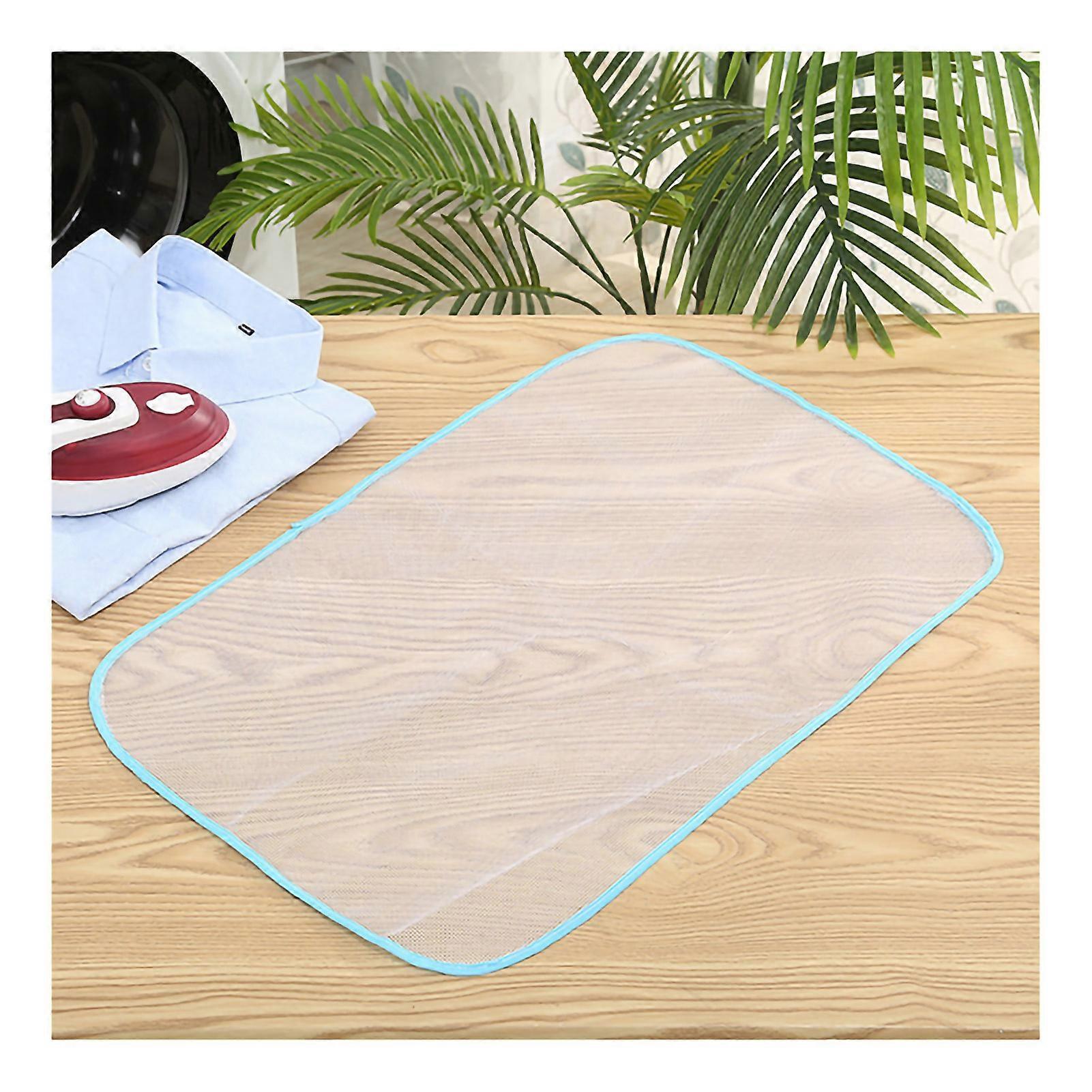 Ironing Mat Iron On Heat Protective Pressing Pad Cloth Polyester for Home Laundry