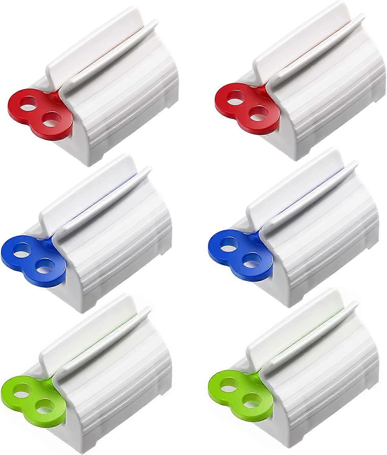 6 Pieces Metal Toothpaste Squeezer, Rolling Tube Toothpaste Squeezer, Bathroom Squeeze Toothpaste Dispenser, for Toothpaste, Creams, Cosmetics