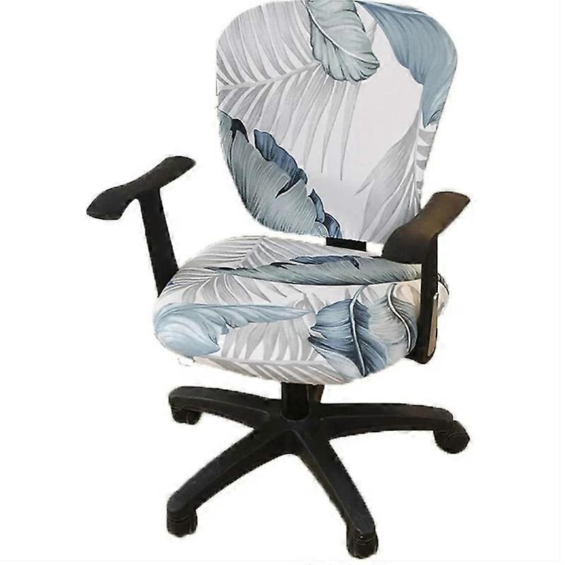 Computer Office Chair Covers, Split Stretchable Seat Cover Washable and Removable Rotating Chair Protective Cover