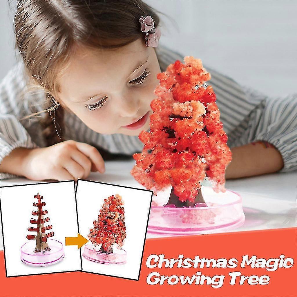 Julklapp papper träd magisk växande trädleksak pojkar flickor nyhet jul 10ml