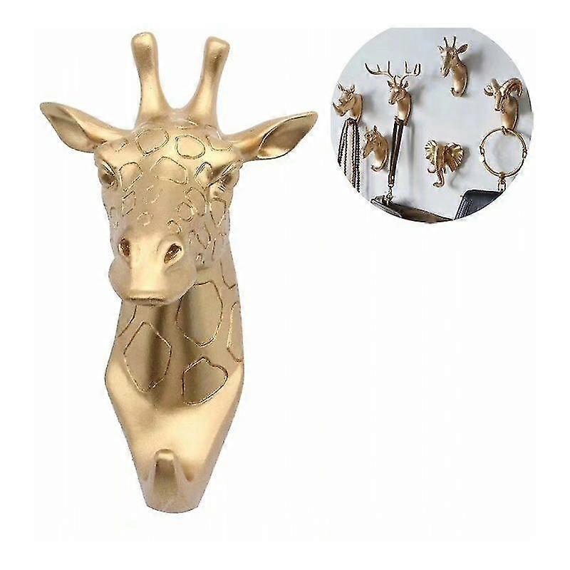 Key Animal Giraffe Coat Rack - Gold