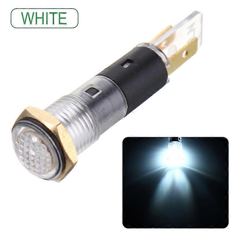 DC12V 8mm LED Indicator Car Boat Light Pilot Dash Dashboard Panel Warning Lamp