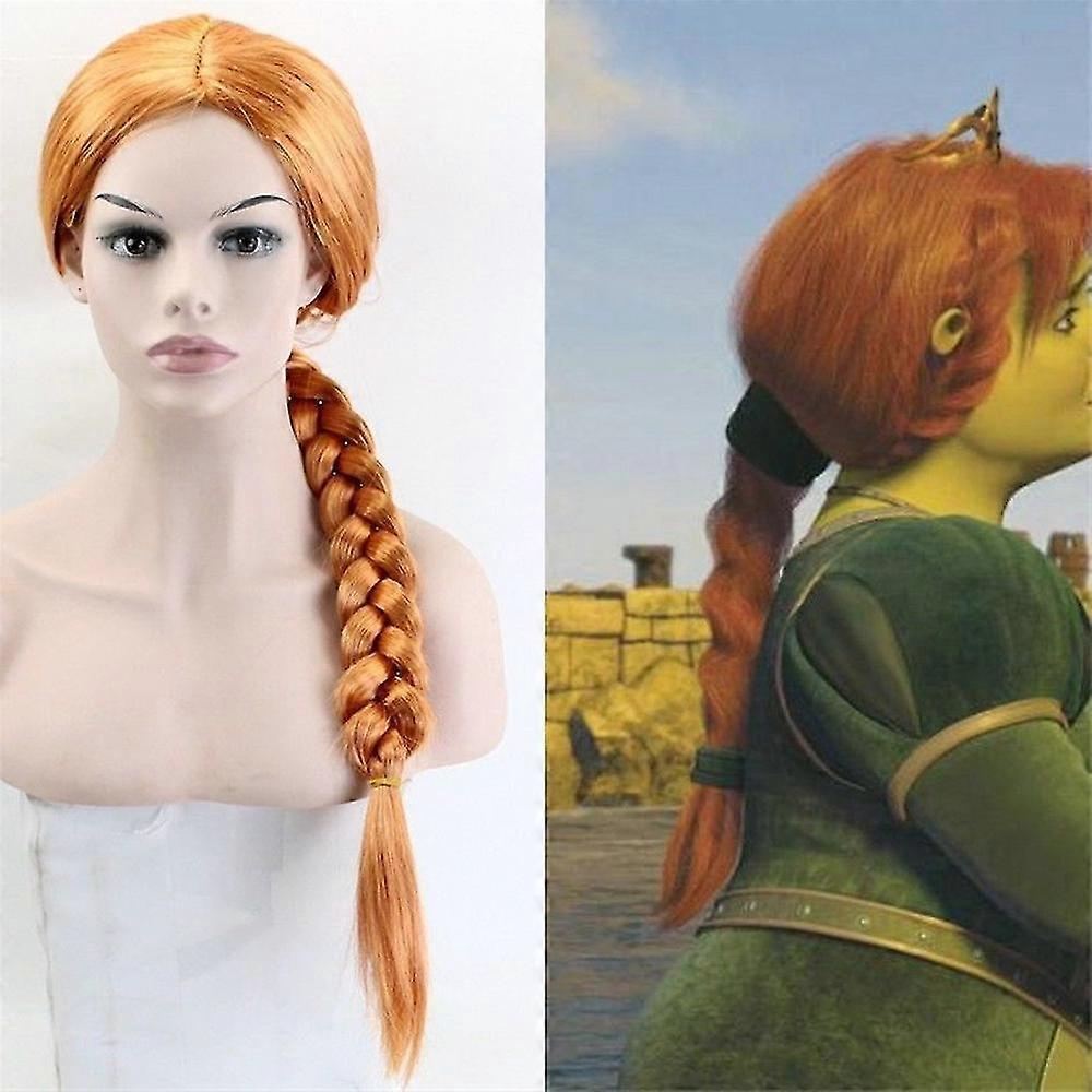 Shrek Princess Fiona Wig Adult Brown main image 1