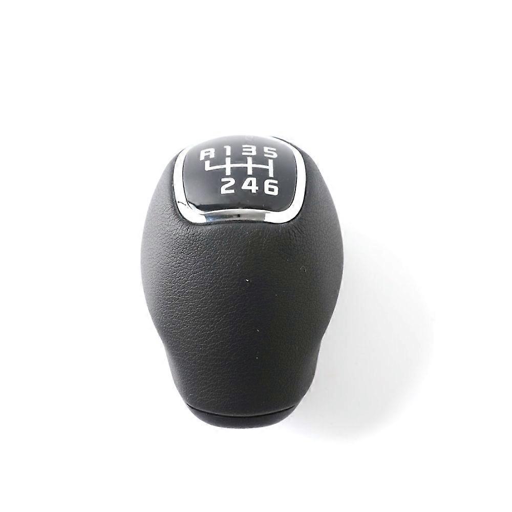 6 Speed Leather Gear Knob Shift Lever Shifter Handball For Kia Sportage 2011-2015 For Rio 3 5 Veloster 2013 2014 2015 - Gear Shift Knob