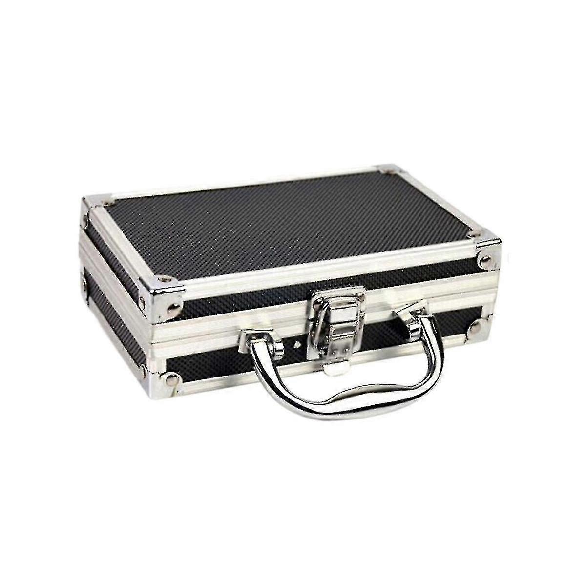 Aluminum Alloy Toolbox Accessories Storage Box Practical Aluminum Suitcase Portable Handle Small Toolbox Storage Box-yvan