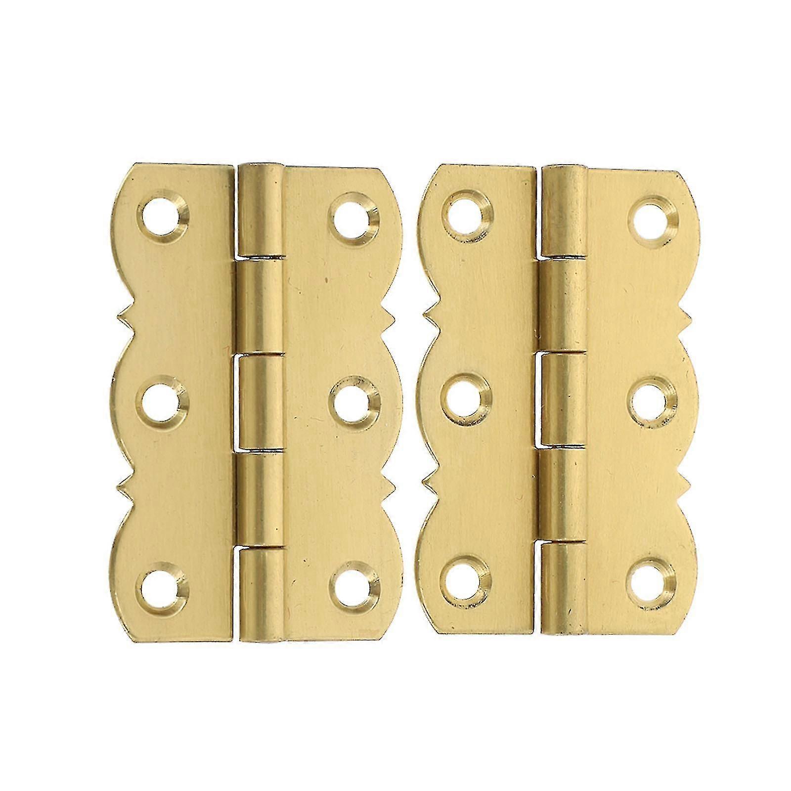 2pcs Multipurpose Durable Rustproof Durable Hinges Brass Hinges For Piano