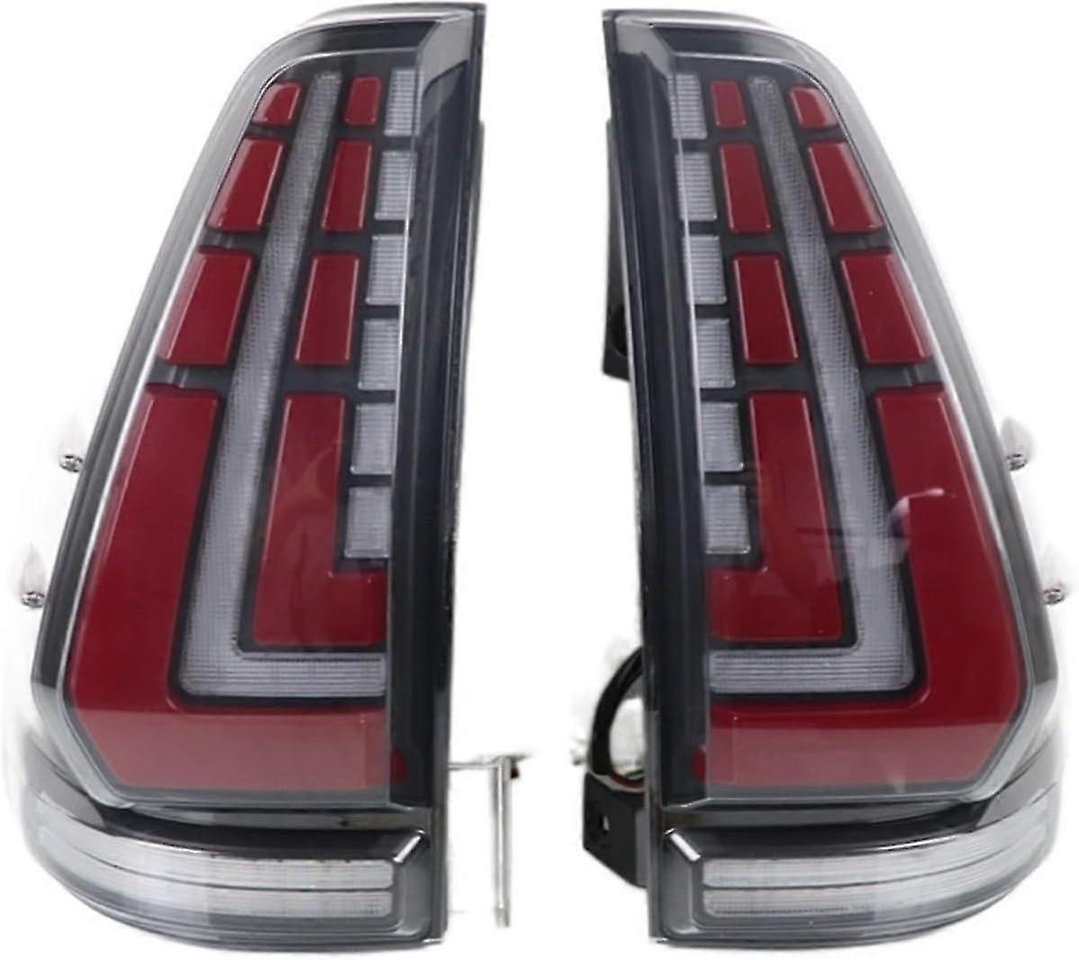 Car Led Taillight Tail Light Compatible For Toyota Prado 120 2003-2009 Fj120 Rear Running Lamp+brake Lamp+reverse Dynamic (color : Black) p20241126916