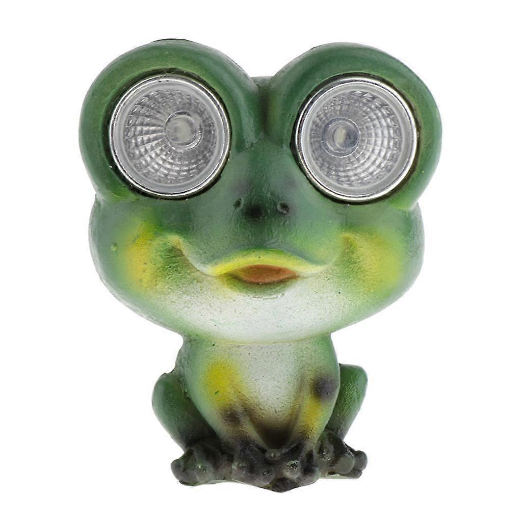 Resin Frog Solar Powered Figurine