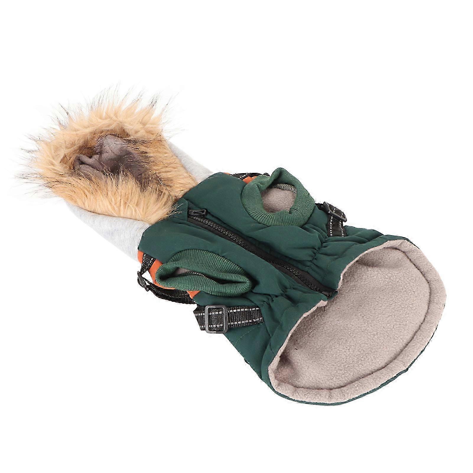 Dog Hoodie Coat Windproof Adjustable Warm Comfortable Reflective for Autumn and Winter XL