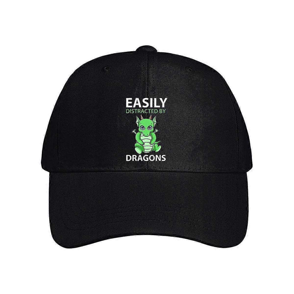 Easily Distracted By Dragons Baseball Cap