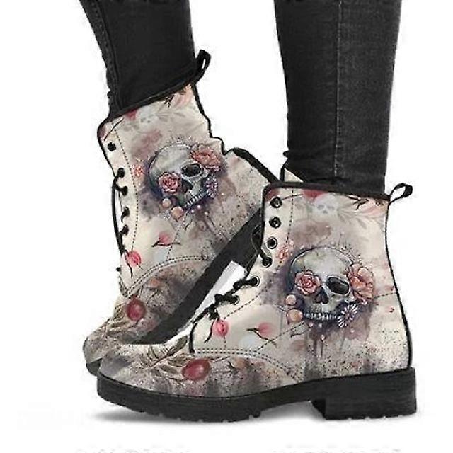 Damen Herbst Winter Kurze Stiefel Britischer Stil Werkzeugstiefel