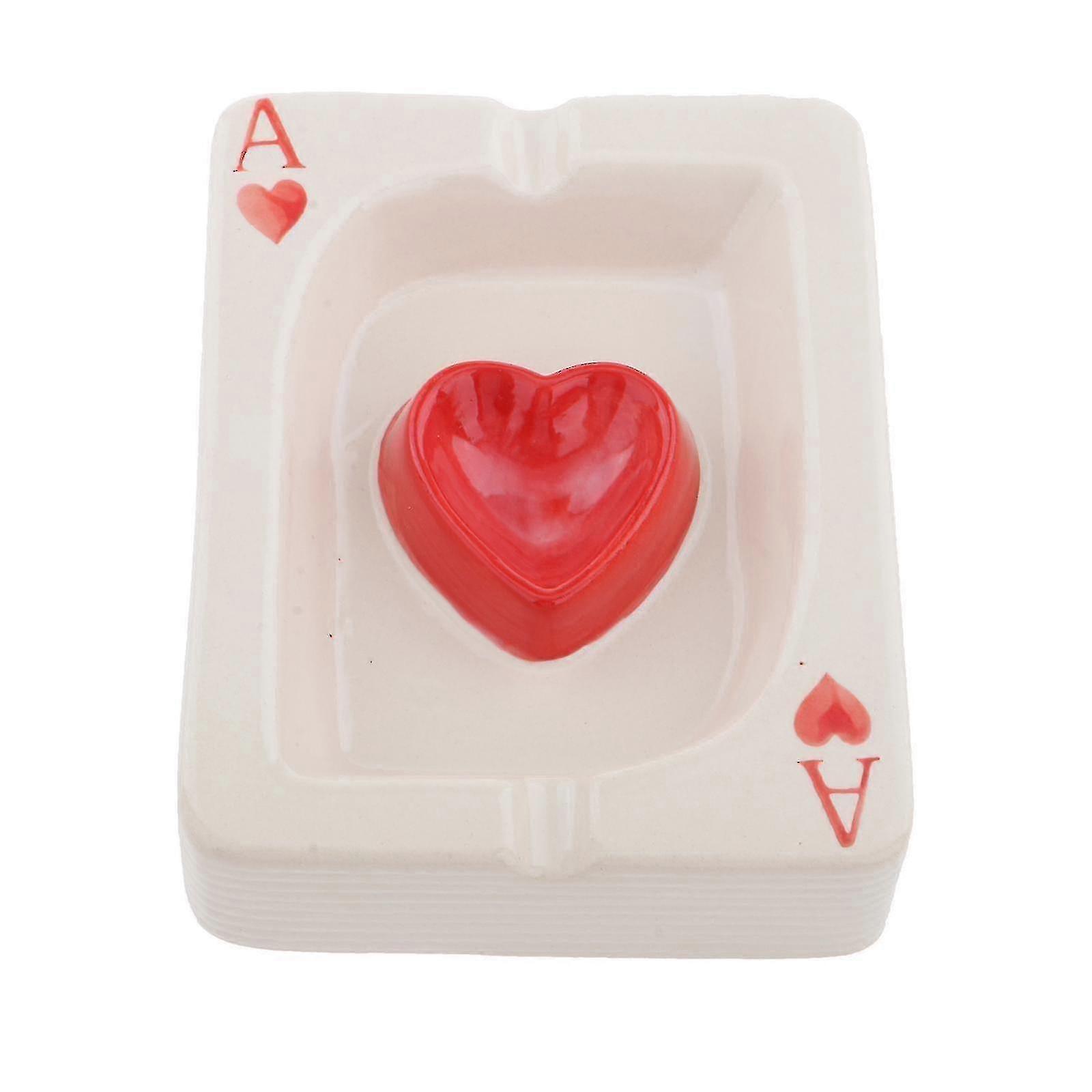 Modern Poker Ceramic Cigarette Ashtray