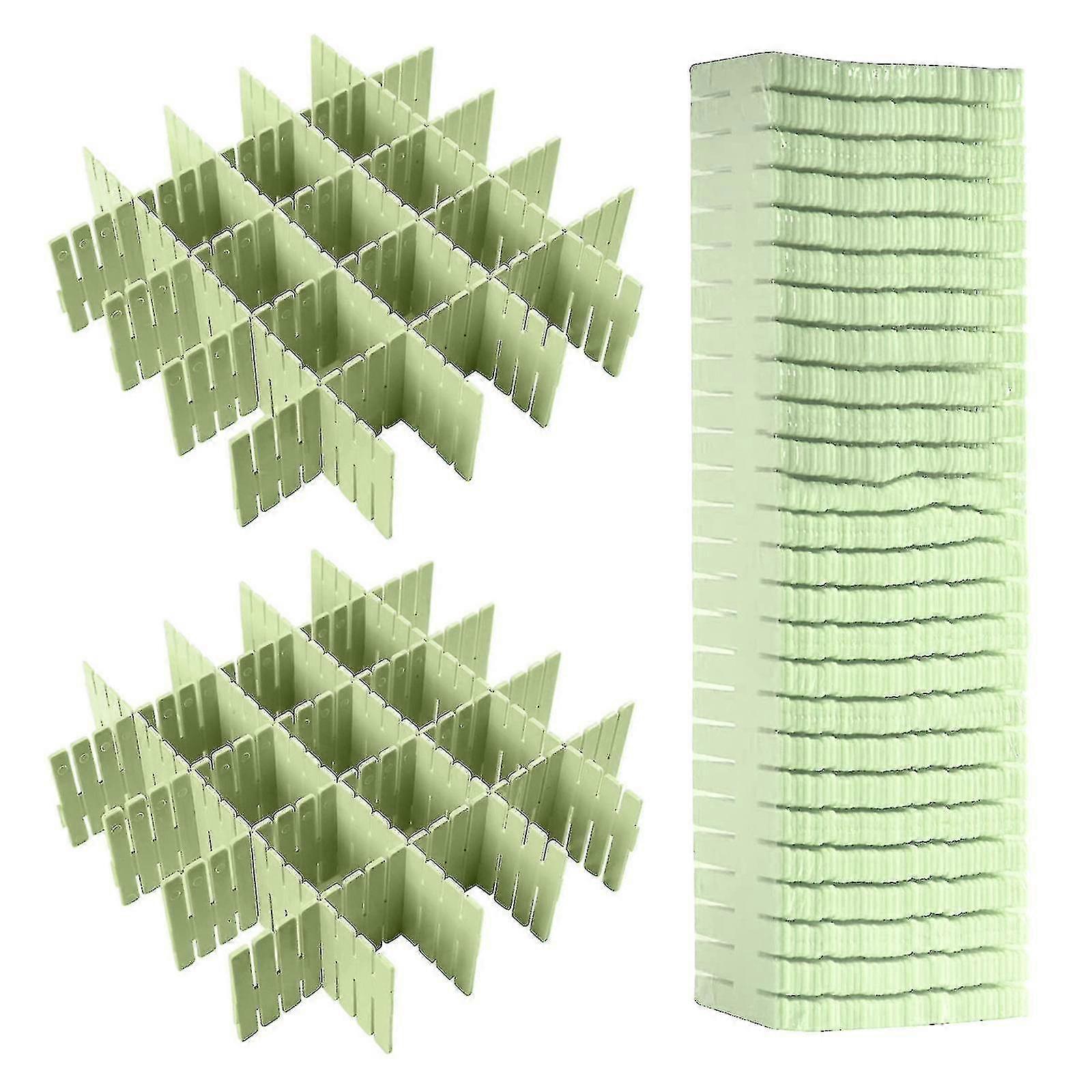 Plastic Adjustable Drawer Divider, 8pcs Drawer Storage Divider For Sorting Sundries, Tableware, Cosmetics, Clothes (Cut At Will) Banmo