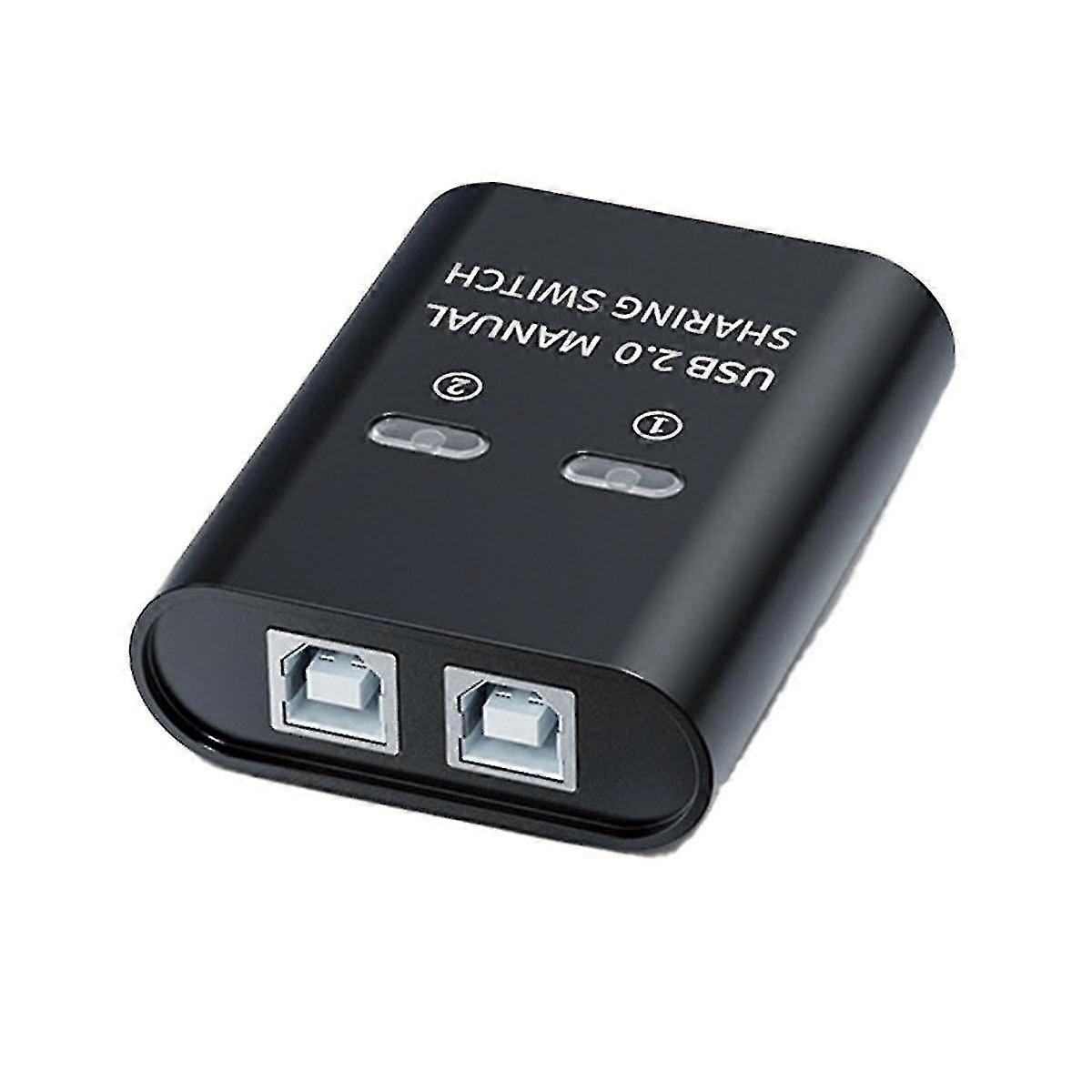 2 Port manuel USB HUB o Ordinateurs Share U Disk Imprimante Device o In One Out USB2.0 Sharer