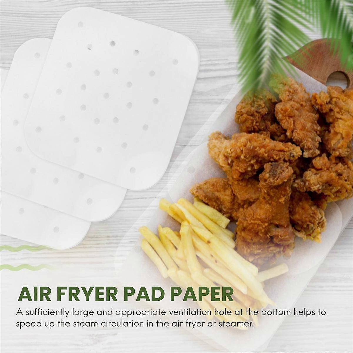 100Pcs Parchment Paper Perforated Unbleached Square Liners Steaming Parchment Liner