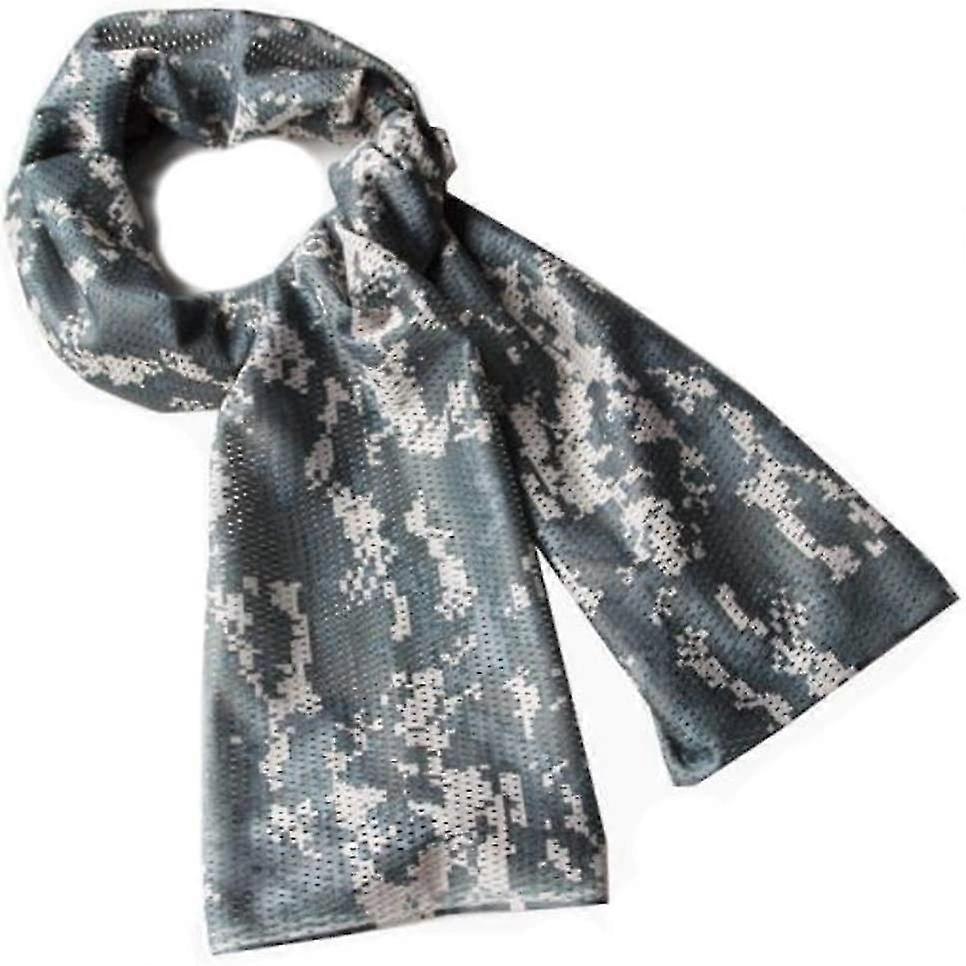 Lmell Tactical Scarf Camo Scarf Breathable Perforated Camouflage Pattern Rectangle Gift
