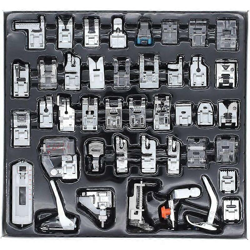 42-Piece Sewing Machine Presser Feet Set - Multi-Function Presser Foot Suit for Most