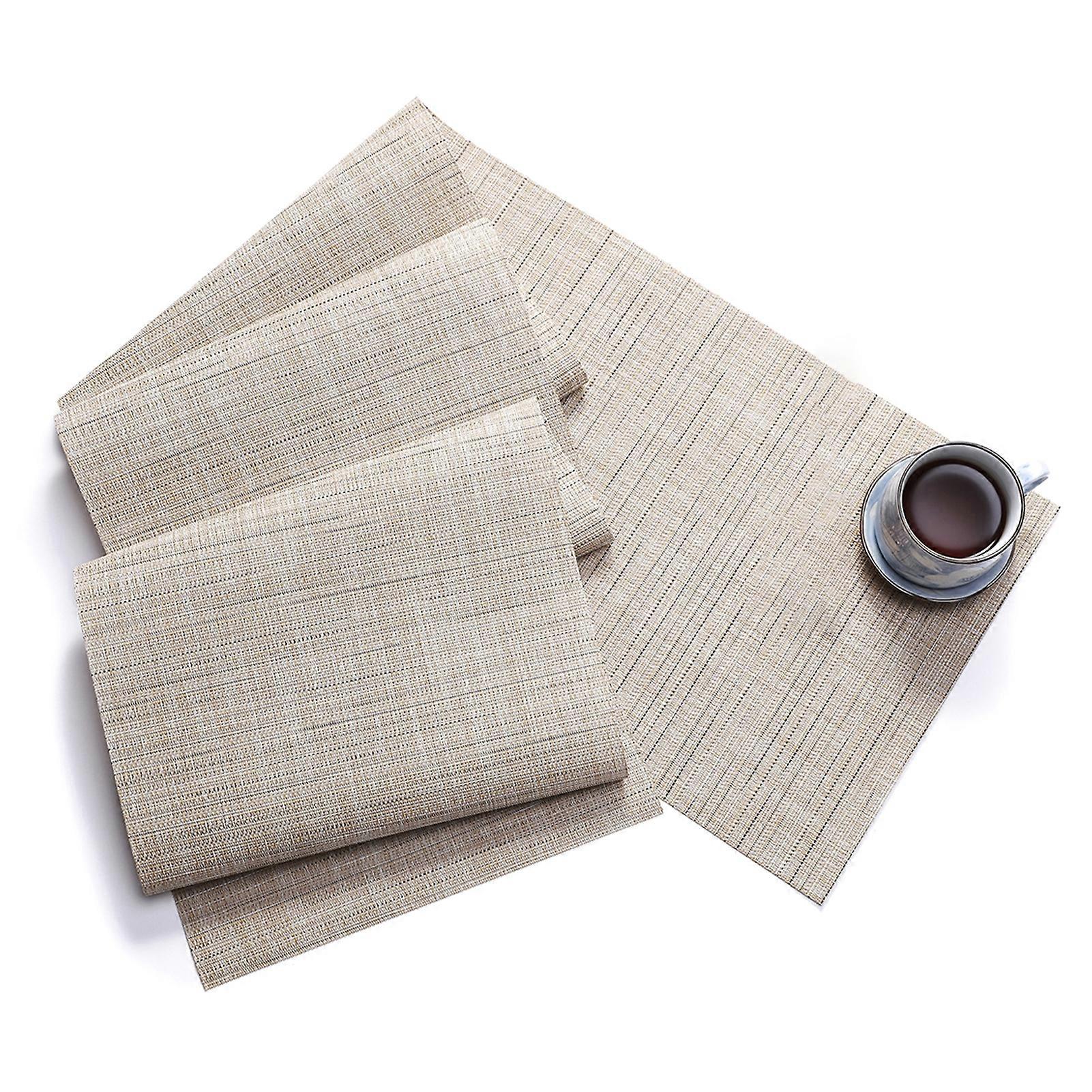 Table Runner Bamboo Texture Heat Insulation PVC Wedding Party Dining Table Runner for Bar