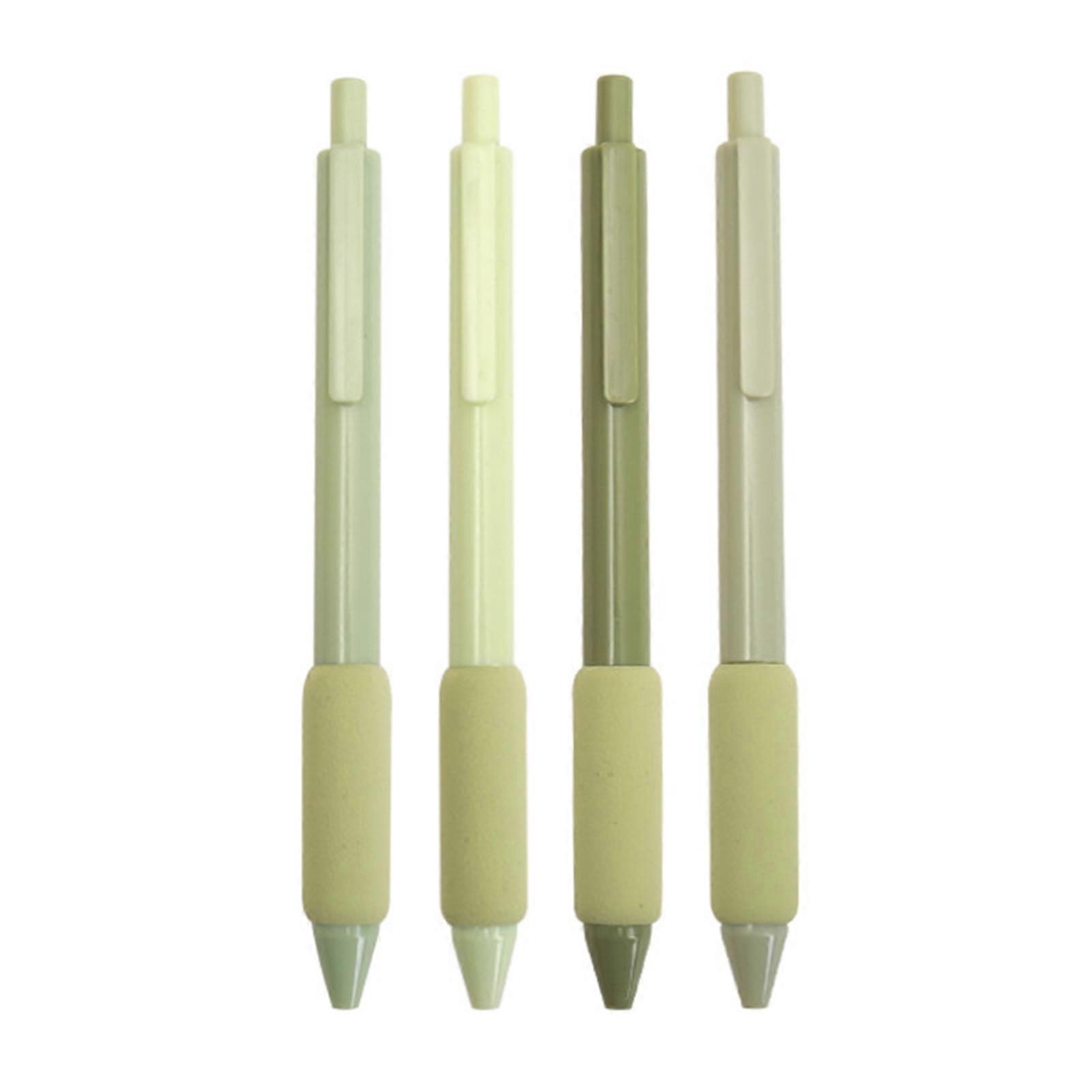 4Pcs Smooth Writing Gel Pen Set 0.5MM Fine Nibs Retractable Black Ink for Journaling Sketching And Drawing QingHai