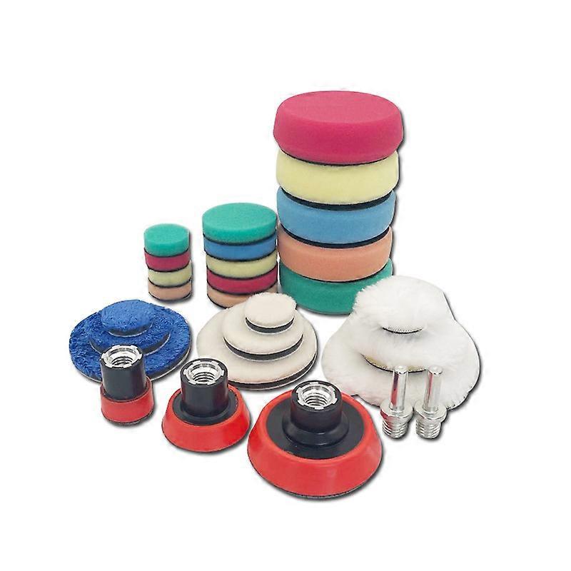 29 Pack Polishing Sponge Kit - M14 Tips, RO/DA Dual Action Polishers