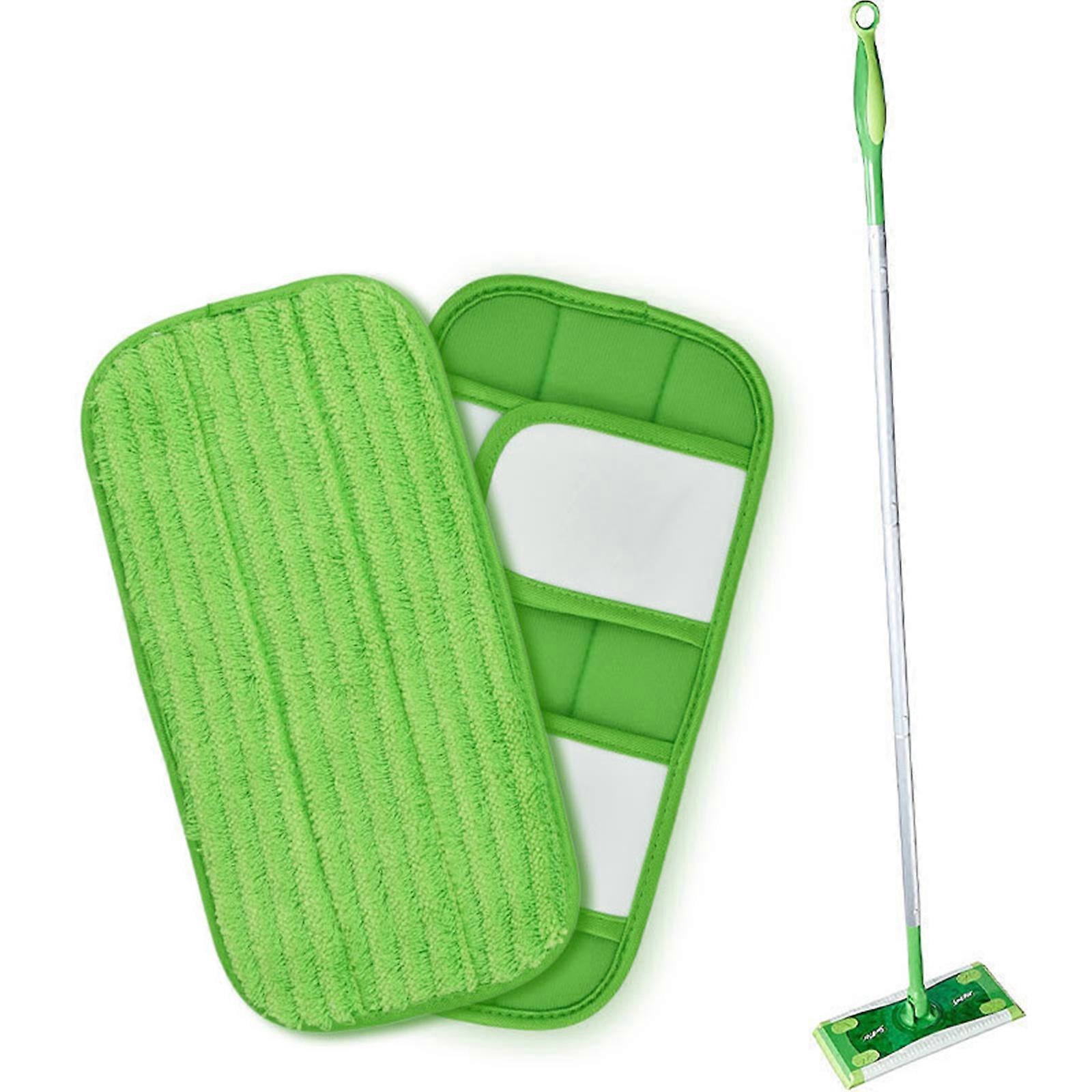 Microfiber Reusable Mop Pads Fit for Swiffer Sweeper Mops Machine Washable Refills Mop