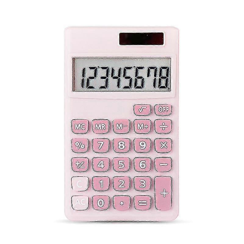 Small Pocket Calculator Basic Calculator Mini Desktop Calculators Handheld Angled 8digit Lcd Display