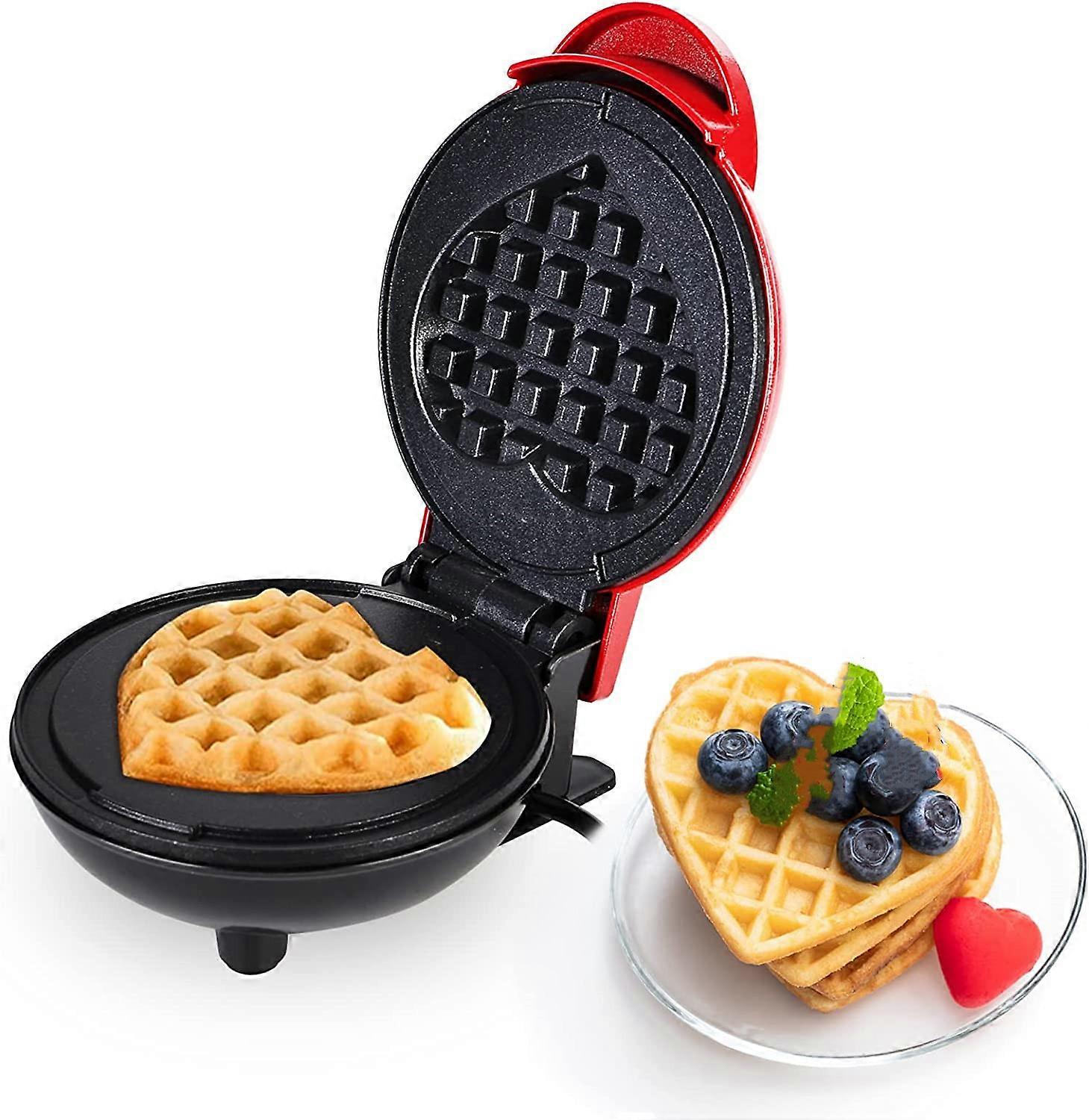 Promotional sales Heart waffle maker, small waffle maker with non-stick coating