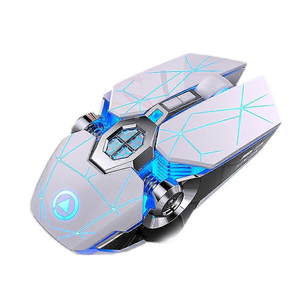 Wireless Silent Gaming Mouse Adjustable Color Light Streamline Design Pc Mice