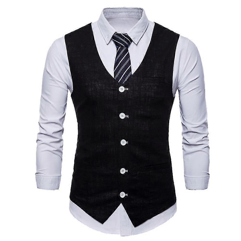Herren Anzug Weste Thin Four Seasons Casual Anzug Weste