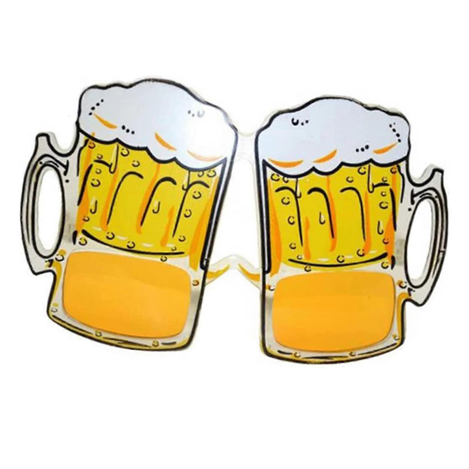 Beer Mug Glasses Funny Flexible Temples Spilled Beer Mug Design Cup Props Bottle Funny Glasses Party